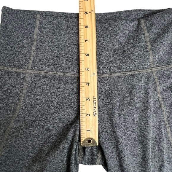 Athleta Womens Gray Salutation Heathered Gret Cropped Leggings Small - Picture 5 of 8